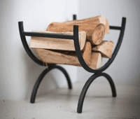 Wrought Iron Log Basket | Fire Set | Free Delivery Avail.